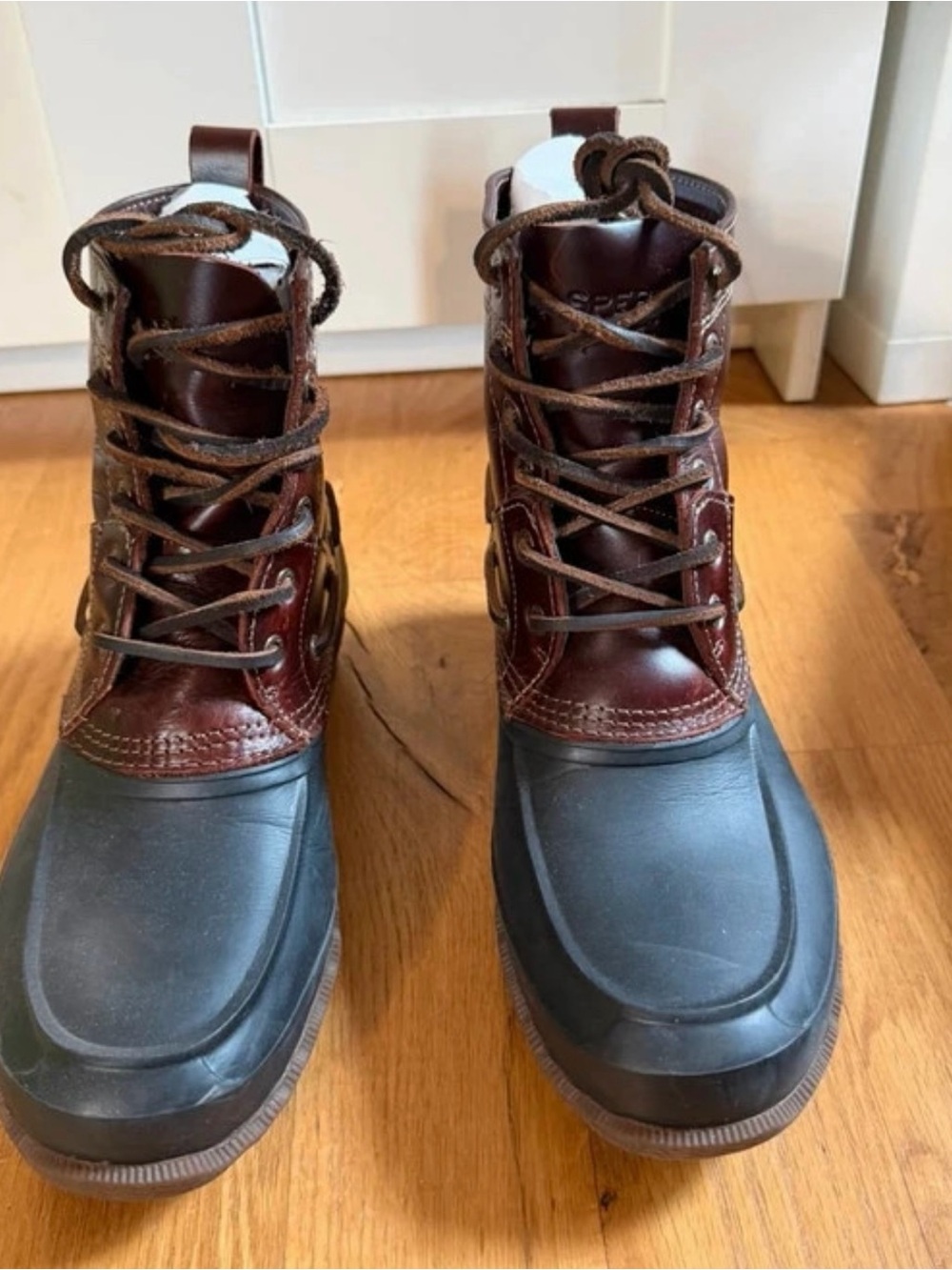 Sperry Men's Waterproof Duck Boots in Brown/Black